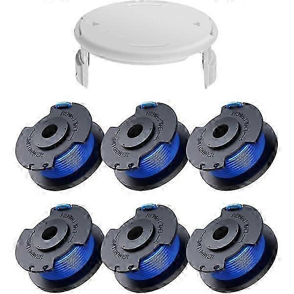 INF 6-pack trimmer spools with trimmer wire and lid RYOBI grass trimmer