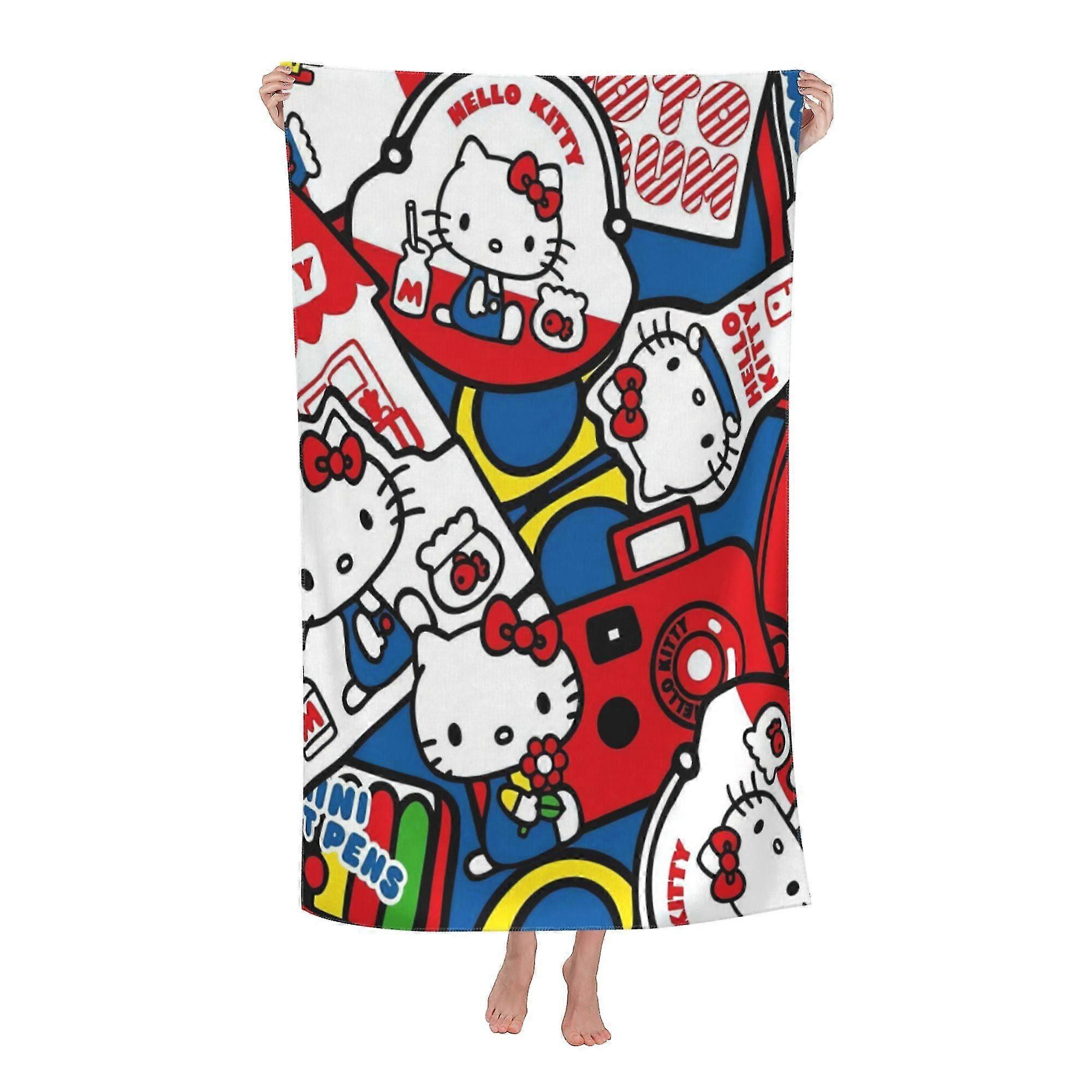 Hello Kitty Beach Towel, Large Microfiber Bath Towel
