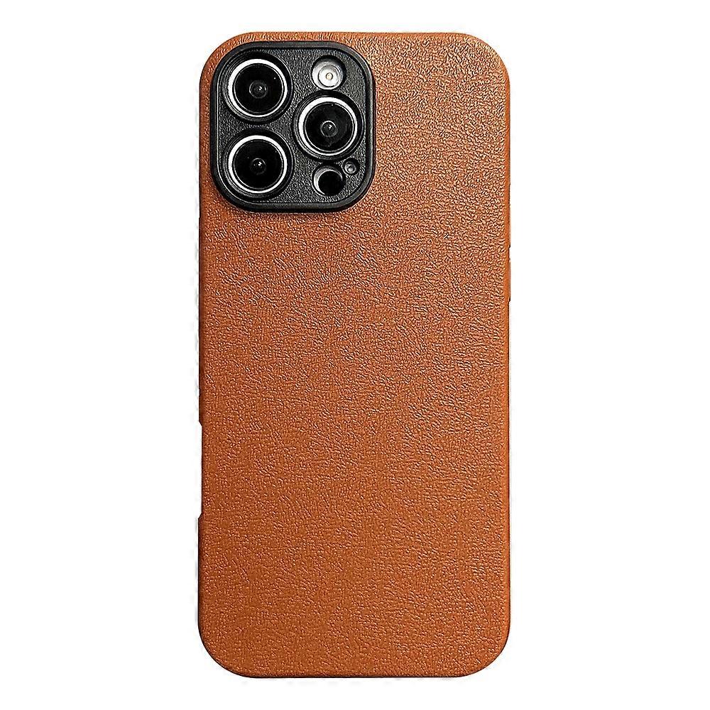 Litchi Texture TPU Black Lens Frame Phone Case
