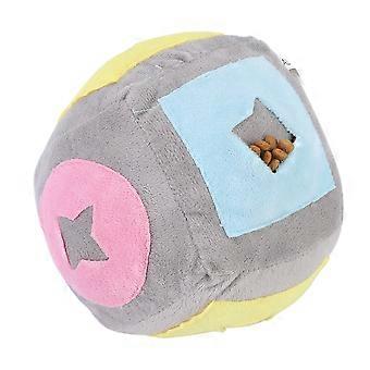 Plush Pet Chewing Training Teeth Cleaning Biting Food Leakage Ball Educational Feeder Toy for Dogs