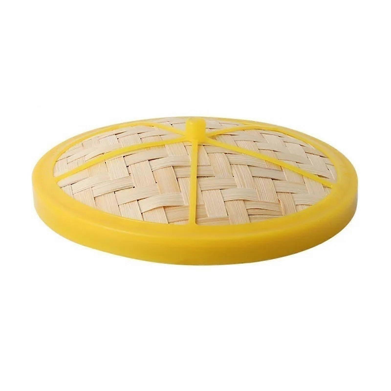 Multi-Size Natural Bamboo Steamer for Dumpling with Lid Home Steaming Grid Rice Dim Sum Basket Kitchen Cooking Accessories(8 Inches Lid)