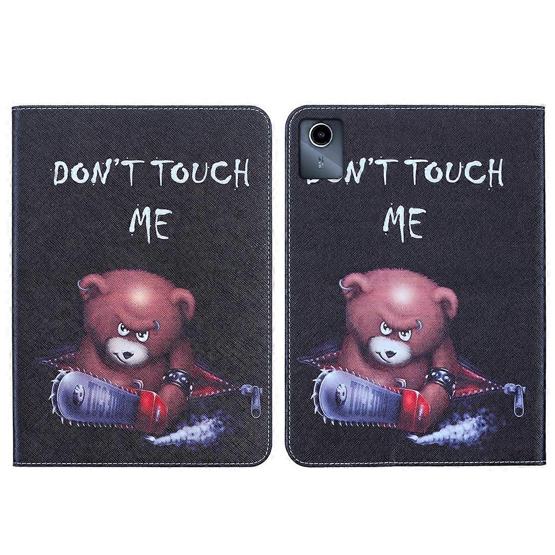 Étui pour tablette en cuir dessin coloré