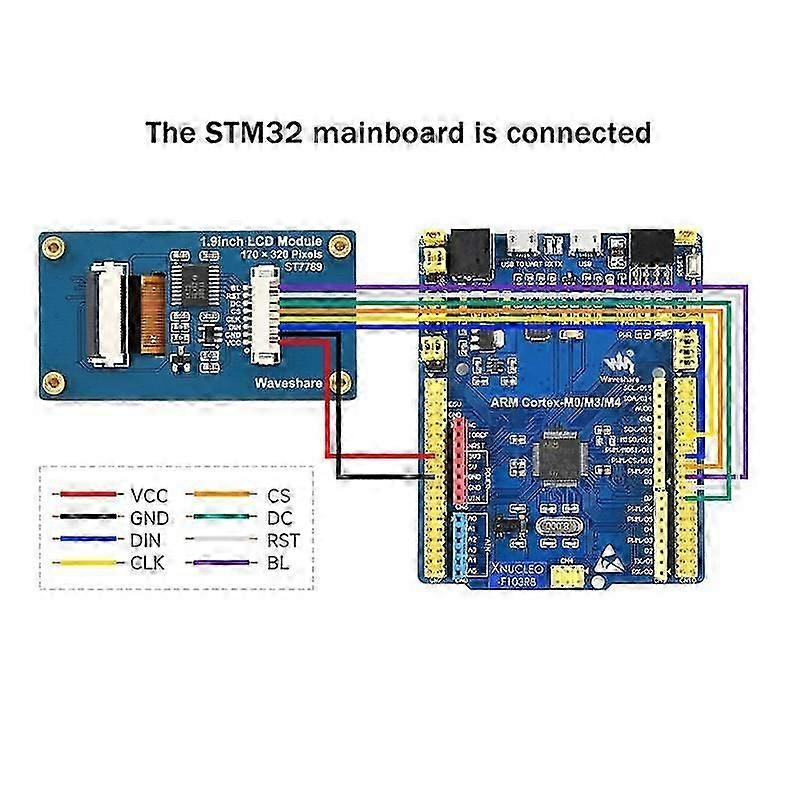 1,9 polegadas IPS Color LCD Display Module 170X320 Pixels SPI Interface 262K tela colorida para //STM32