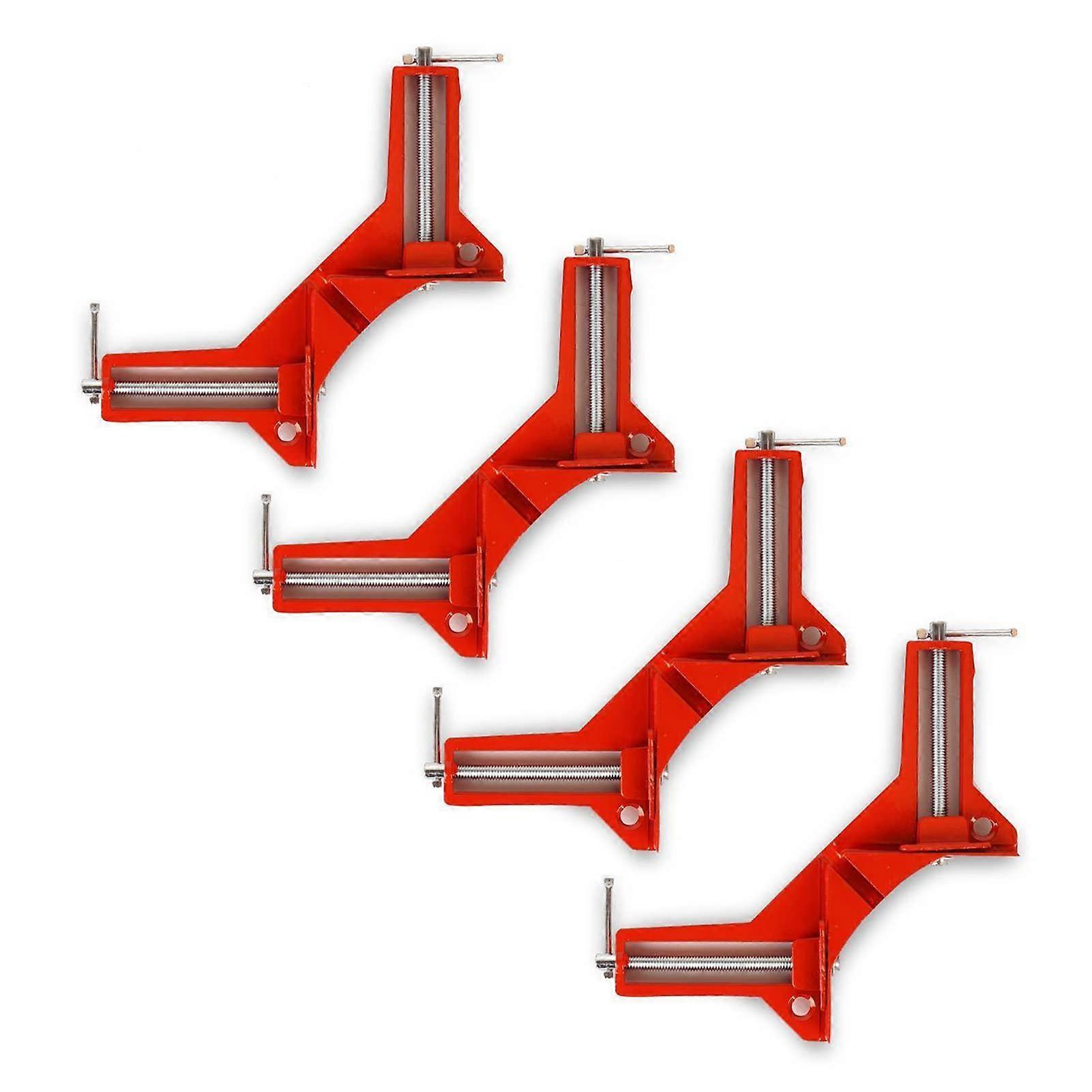90 Degree Right Angle Clamp 4Pcs Aluminium Corner Alloy Adjustable Square Clamps for DIY Woodworking Projects