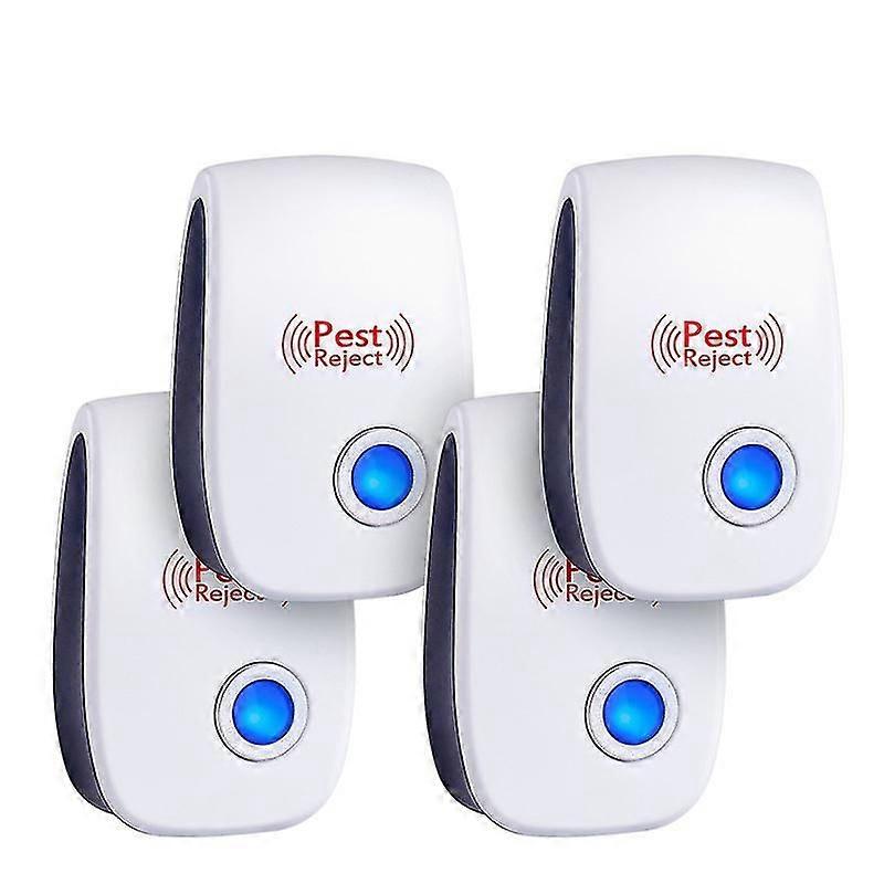 Ultrasonic Pest Repeller, 4 Pack Plug In Electronic Pest Repeller, Mouse And Rat Repeller, Pest Control Insect And Spider Repellent Mice Repellent