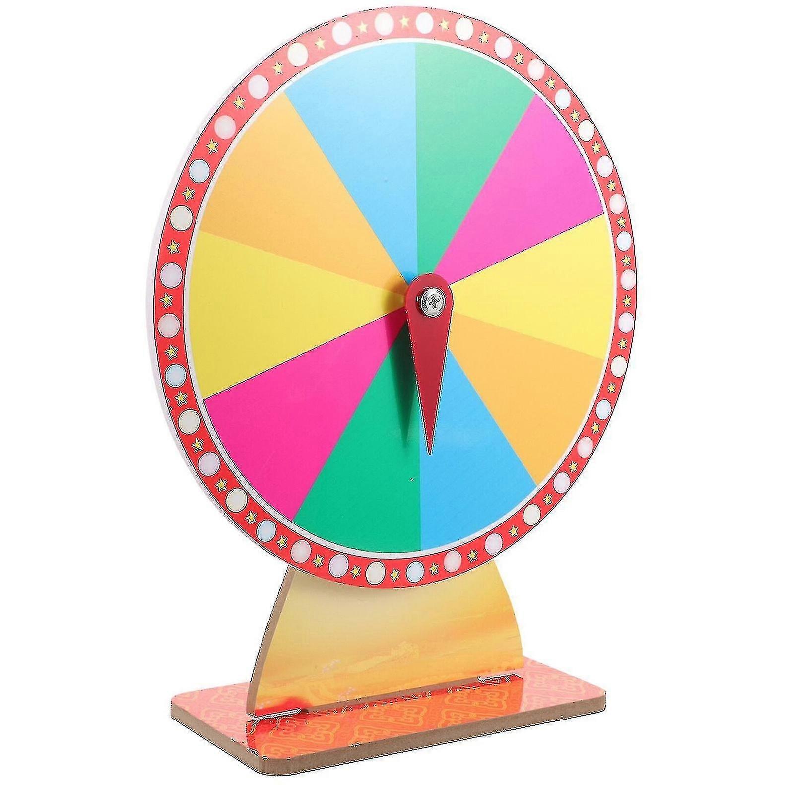 Lucky Draw Spinner, Colorful and Sturdy Table - top Game Wheel for Parties, Events, and Promotions