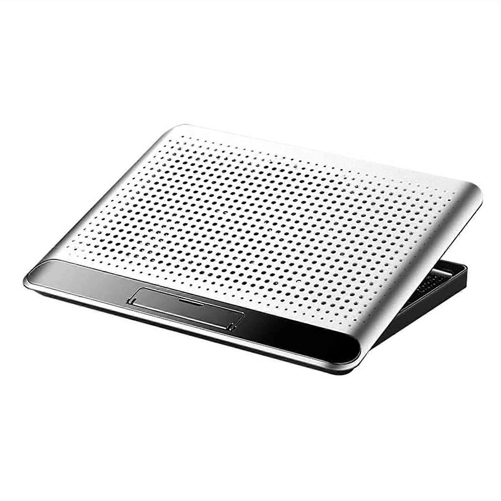 Laptop Cooling Pad for 12-17 Inch Laptops, Quiet Metal Panel with Fans, Lightweight, Adjustable Height, Enhanced Airflow