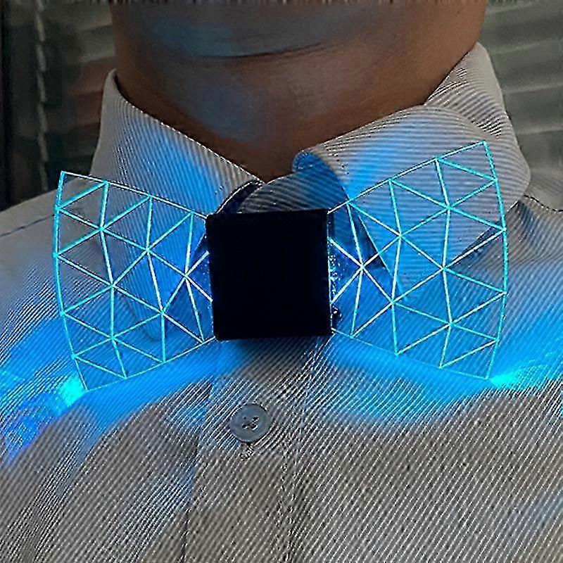 Lysende LED akryl butterfly med 7 farveskiftende lys perfekt til mænds fester og festlige begivenheder - Yvan
