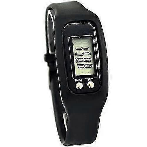 Pedometer Watch With Lcd Display, Simple Operation Walking Fitness Tracker Wrist, Simple Walking Fitness Pedometer Watch