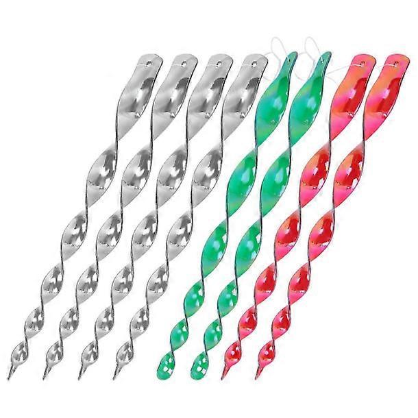 Reflective Bird Repeller Durable Hanging Rotating Bird Repellent Rod compatible Garden Yard OrchardMixed Color 8 Pcs