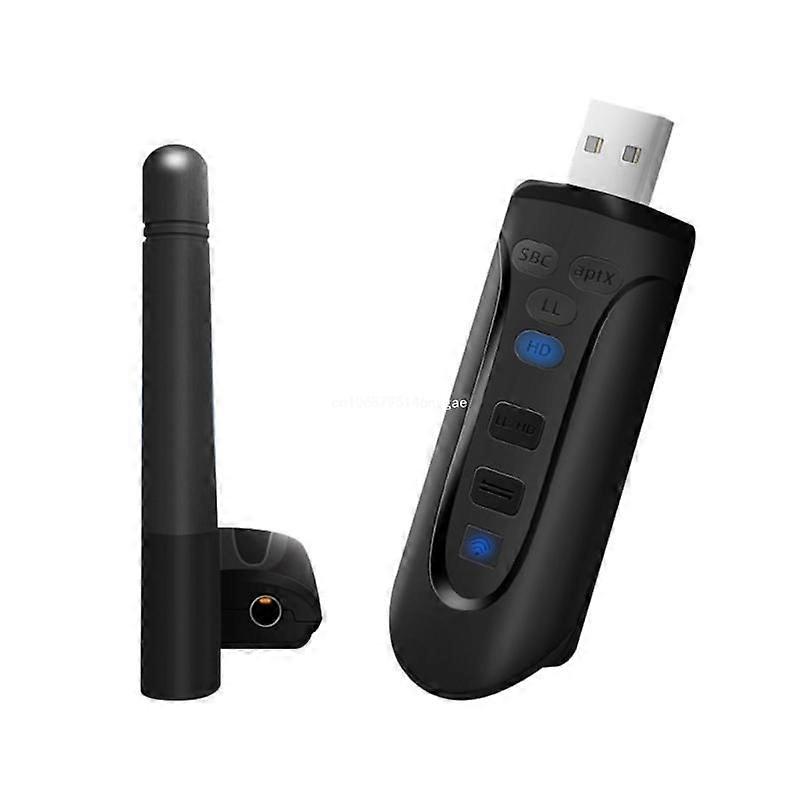Bluetooth-compatible 5.3  Transmitter USB 3.5MM APTX/APTX-LL/APTX-HD/APTX New Dropship