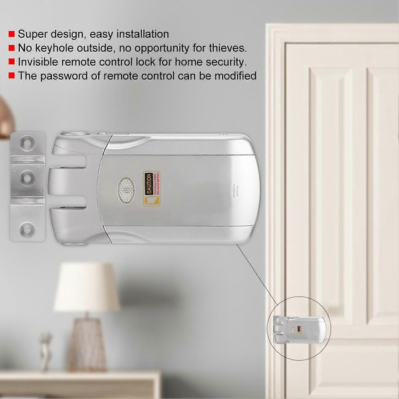 Invisible Smart Door Lock - WiFi Security Entry, Touch Design, Tuya Compatible