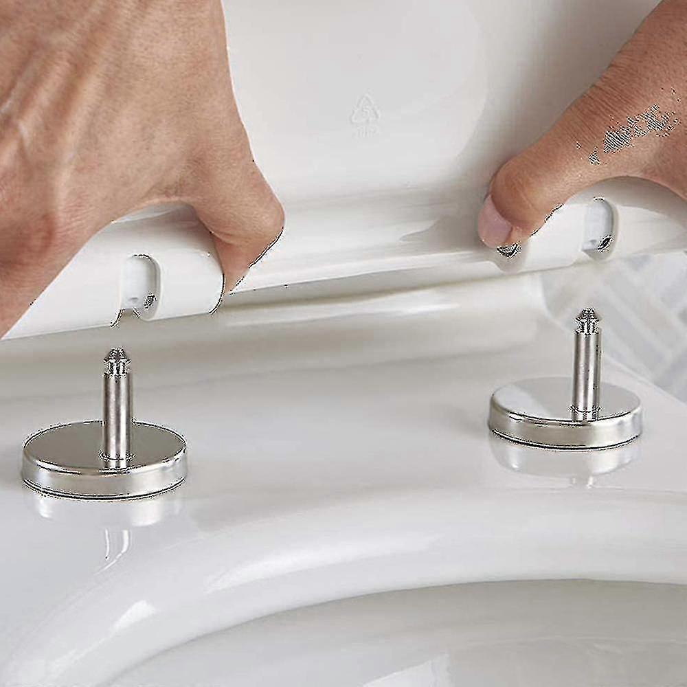 1 Pair of toilet cover hinge, toilet cover hinge fixing piece, toilet cover fixing part top fixed universal fixing bolt expansion