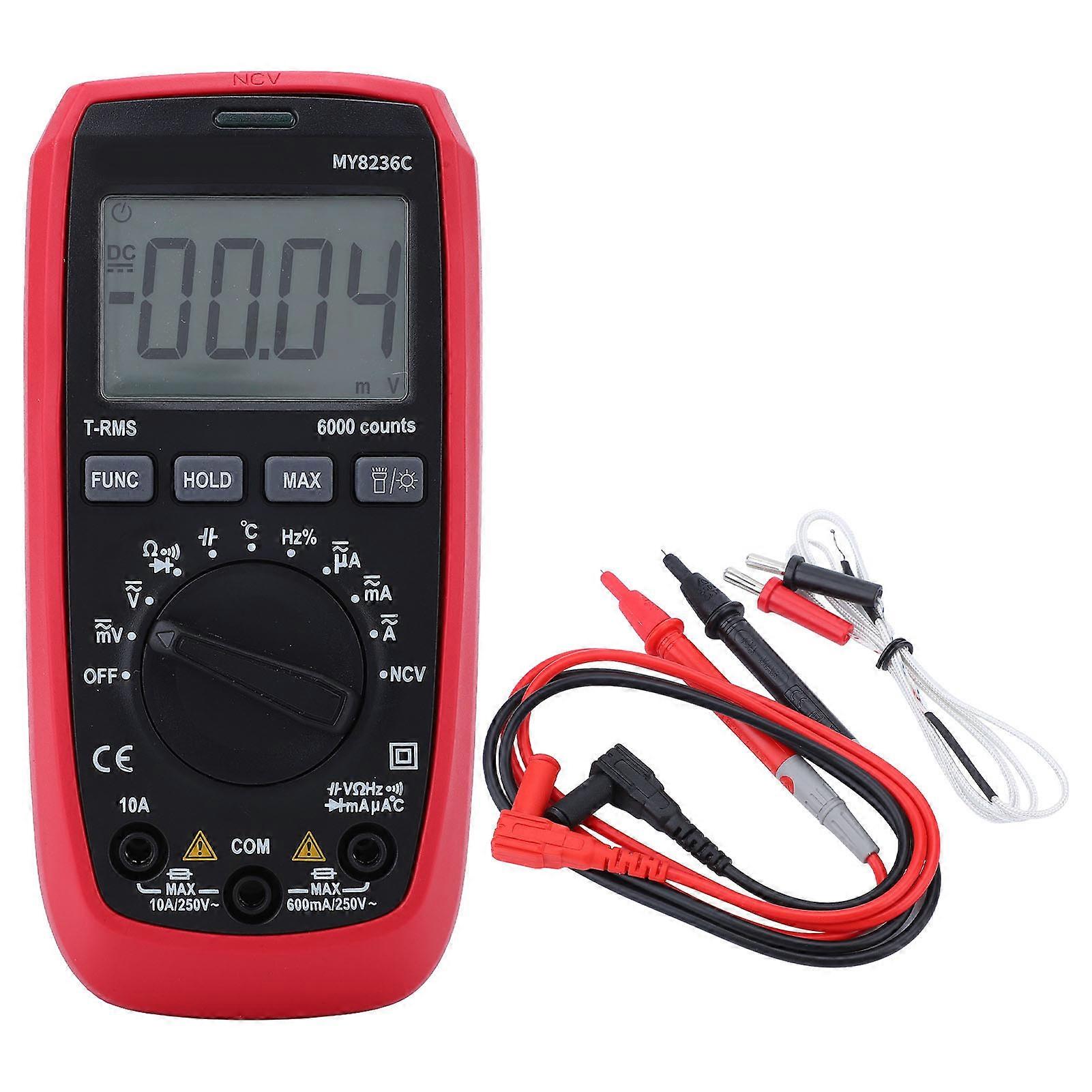 Digital Multimeter ABS Housing Industrial Grade Reading Electrical Voltmeter Tester for Equipment Testing