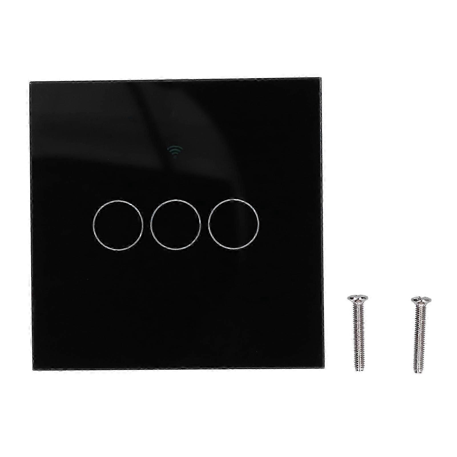 For Tuya Zigbee Light Switch 3Gang  Remote Control Touch Switch 100240V 50HZ/60HZ