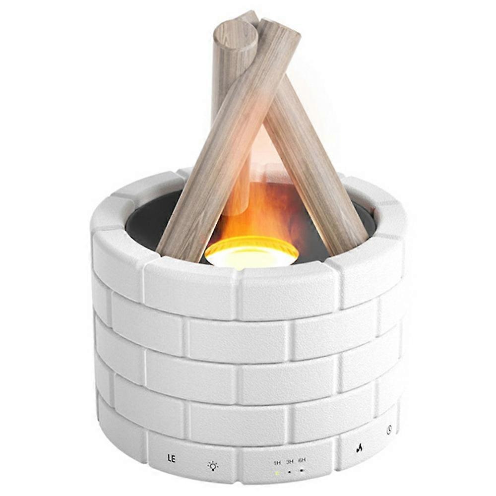 Flame Effect Humidifier Quiet Desktop Aromatherapy Diffuser for Home / Bedroom Use