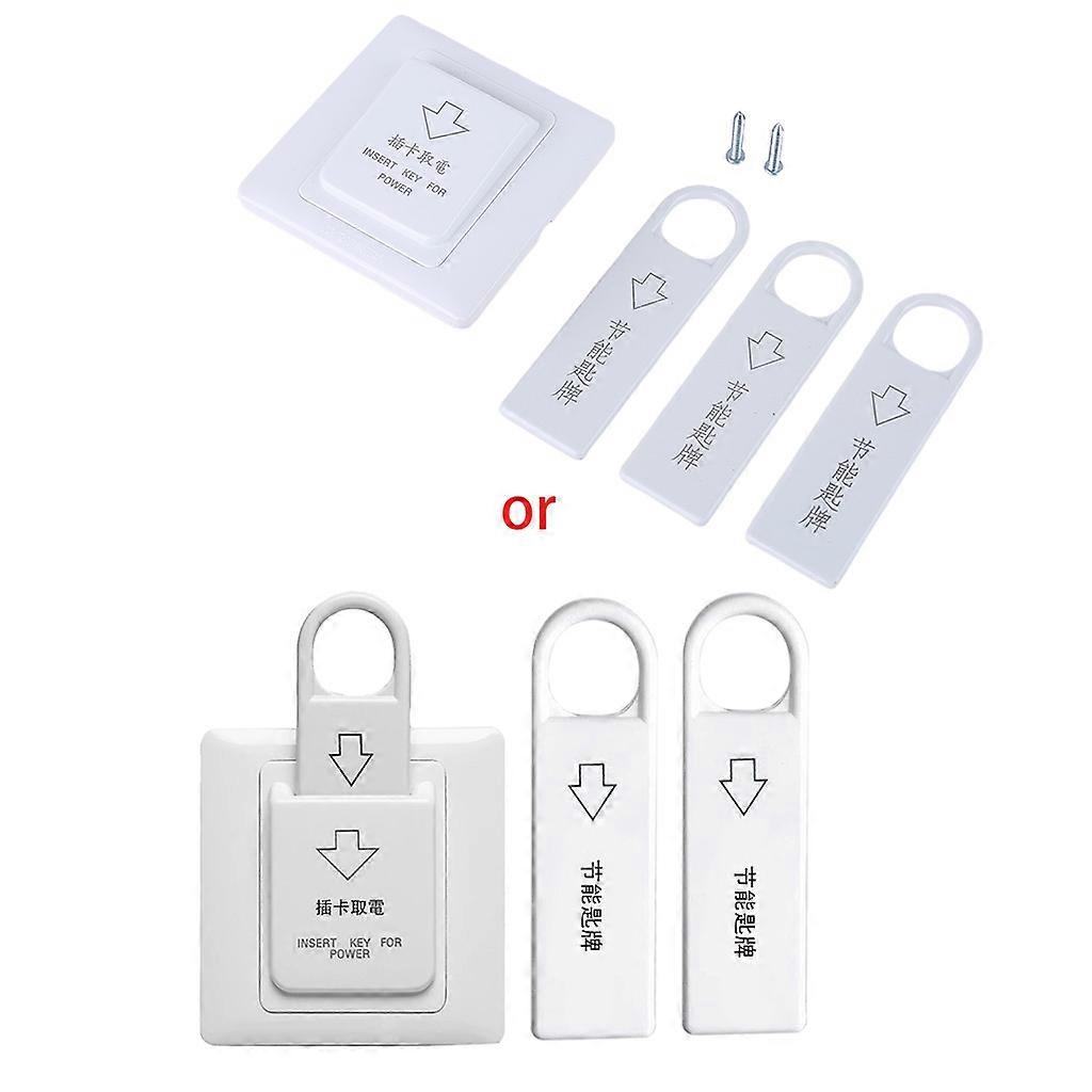 86x86mm Hotel Magnetic Card Electric Switch Push Button Insert Key Electrical Power Control Socket with 3 Cards