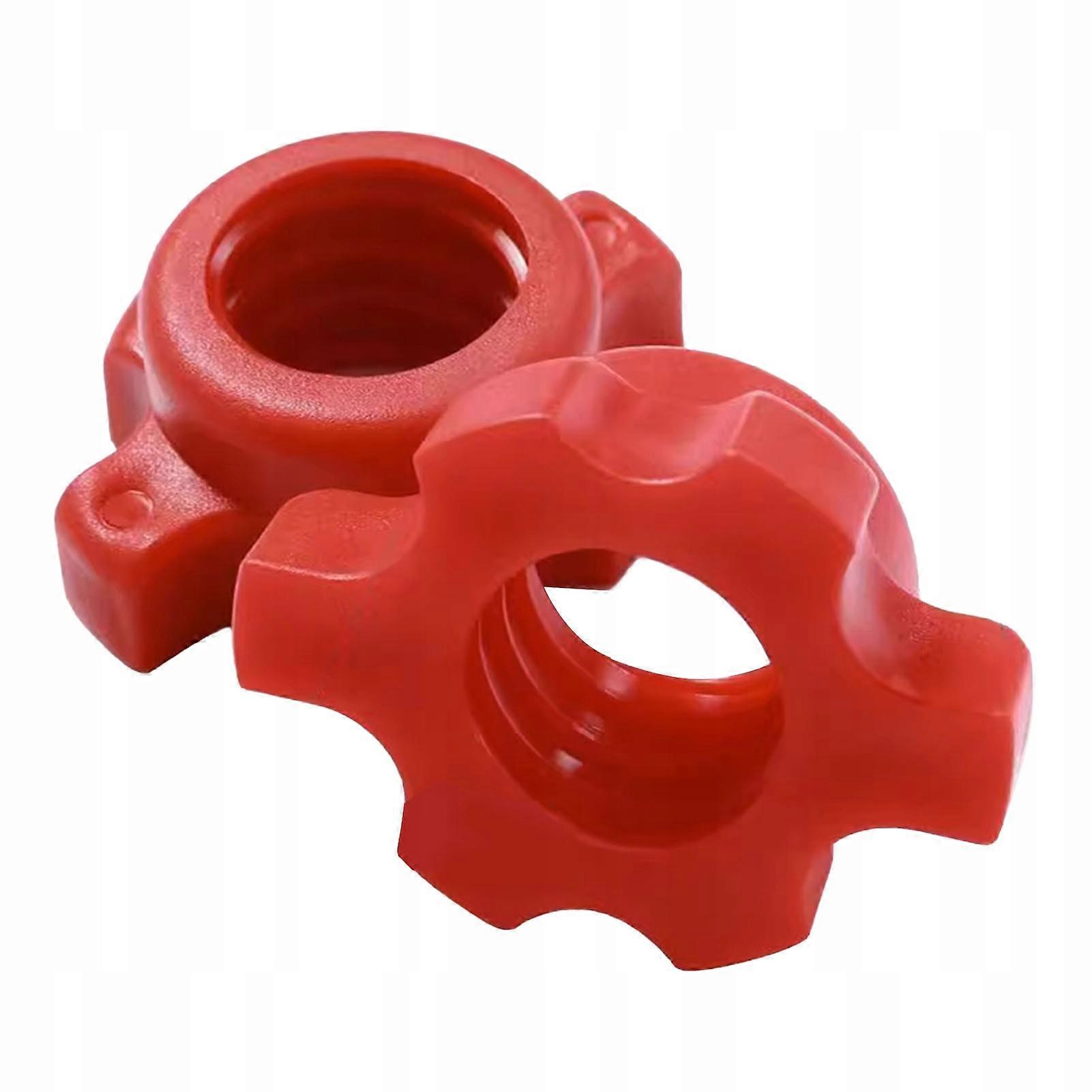 2x Clamp Nut Cap On Dumbbell Bar Pvc Threaded