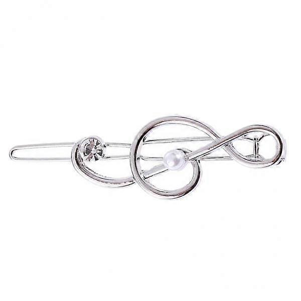 2xhul hårnål snap klemme damer jente hodeplagg sølv