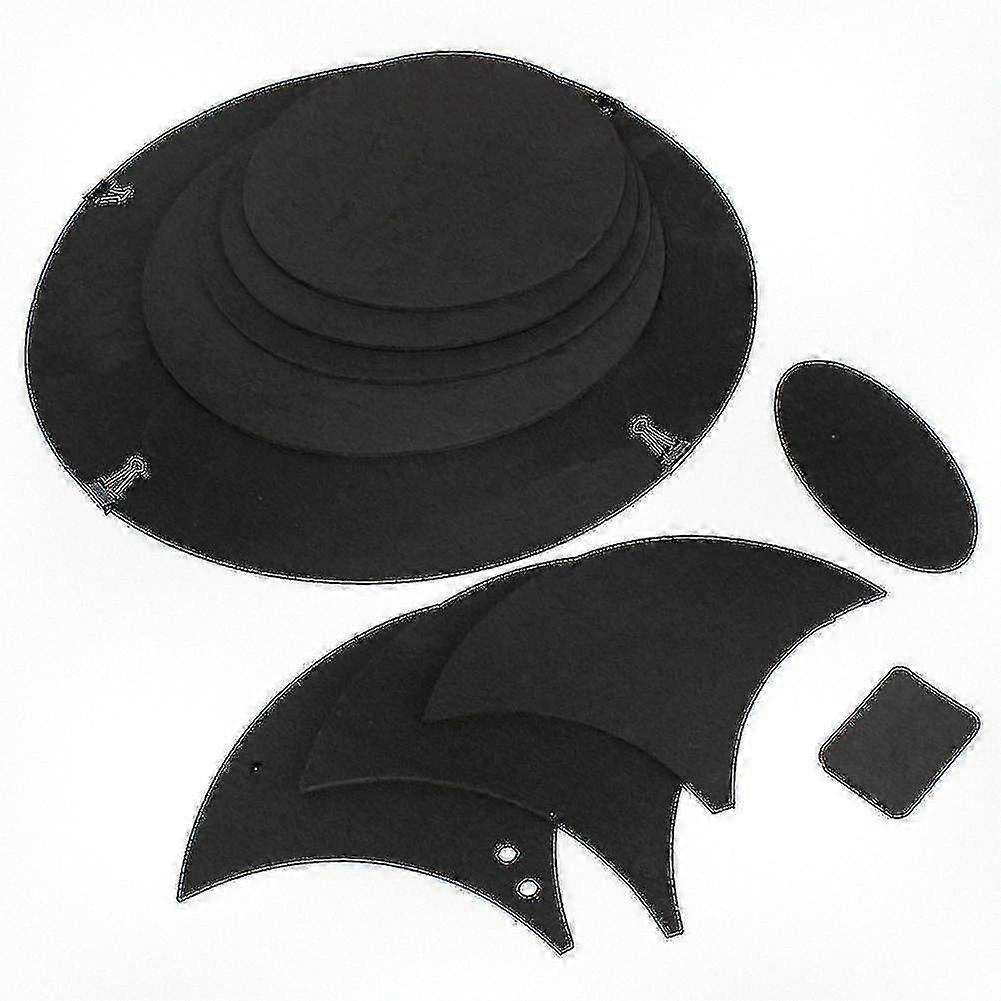 10 Pcs Rubber Foam Bass Snare Drum Sound Off Quiet Mute Silencer Practice Pad for Musicians and Drummers