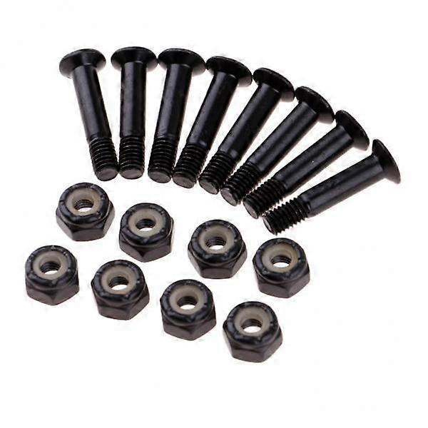 2x 8pcs Replacement Longboard Skateboard Hardware Screw Bolts & Nuts Set