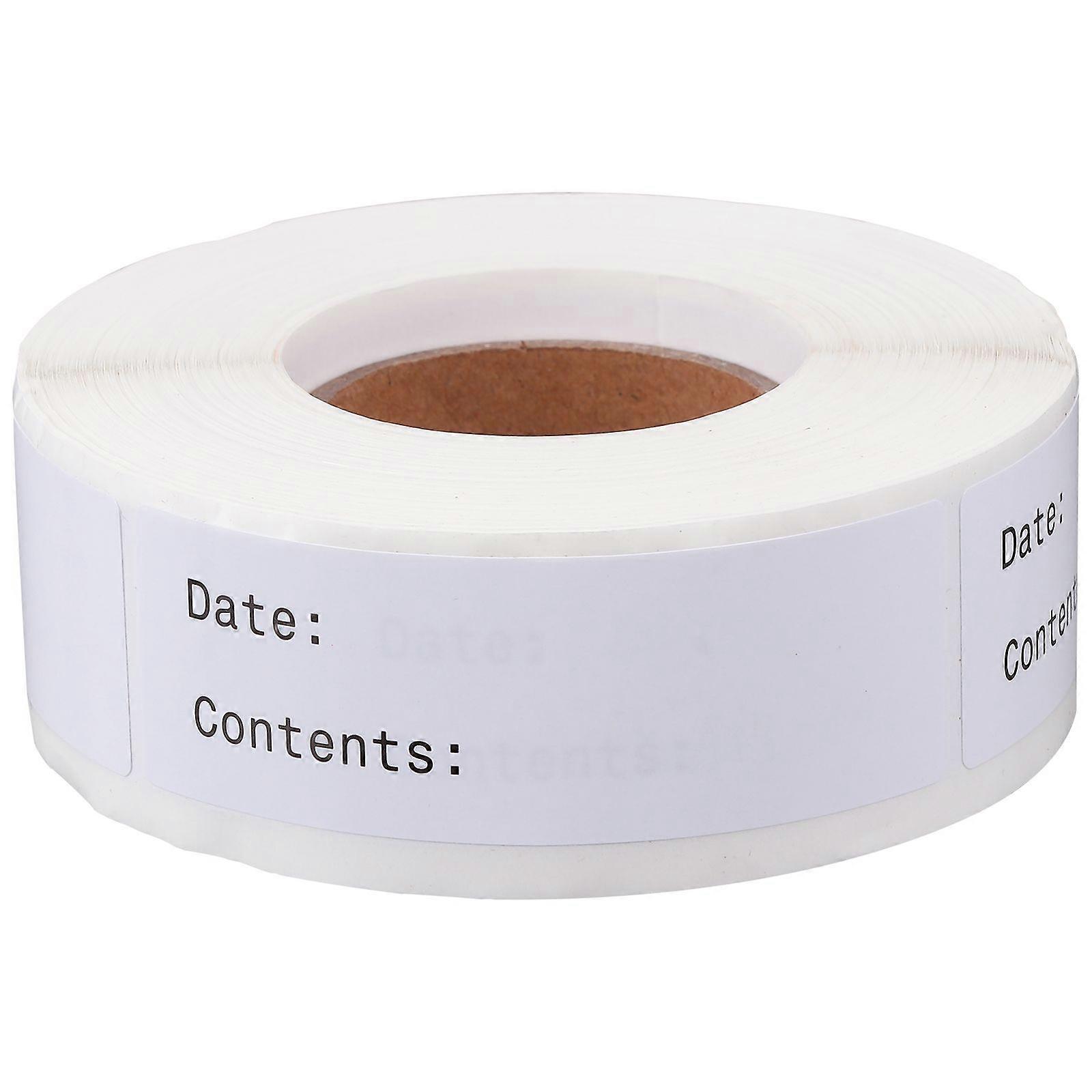 1 Roll of Category Stickers Classified Labels Useful Food Marked Label