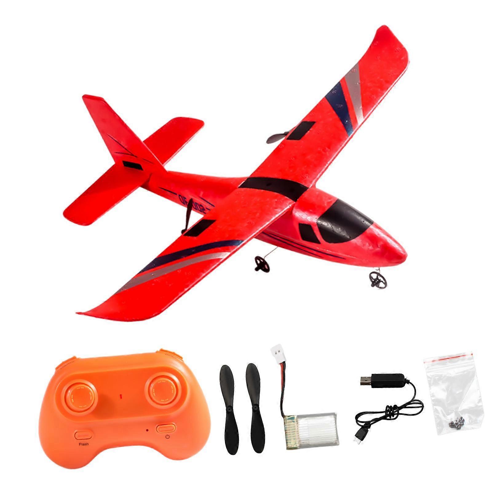 Avión RC 2 Canales Listo para Volar con Hélices 15Min Tiempo de Vuelo Planeador RC