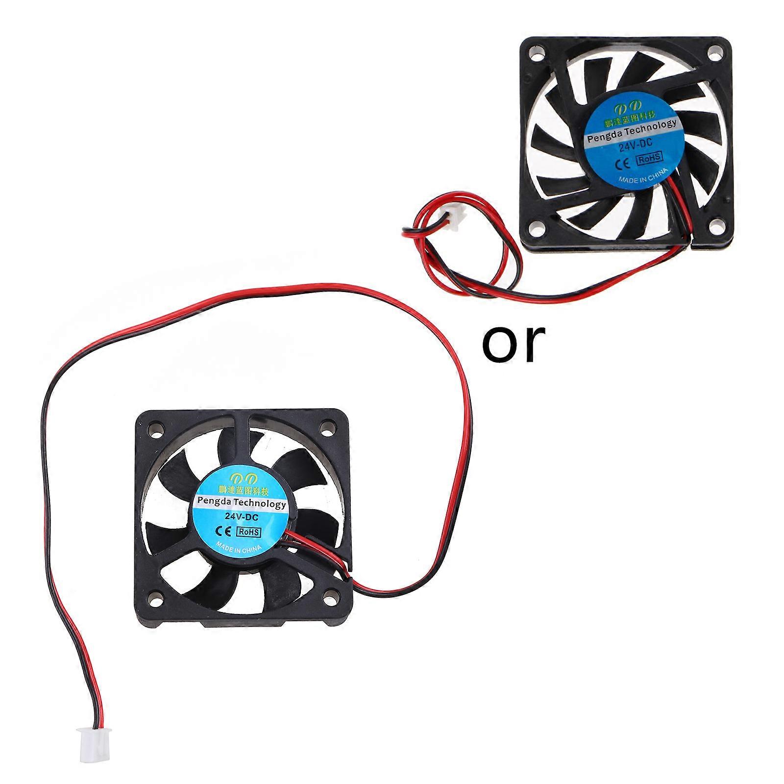 60x60x10mm for DC 24V 0.16A 2Pin Computer for Case Cooling Fan Cooler 3200RPM High Efficiency 6010