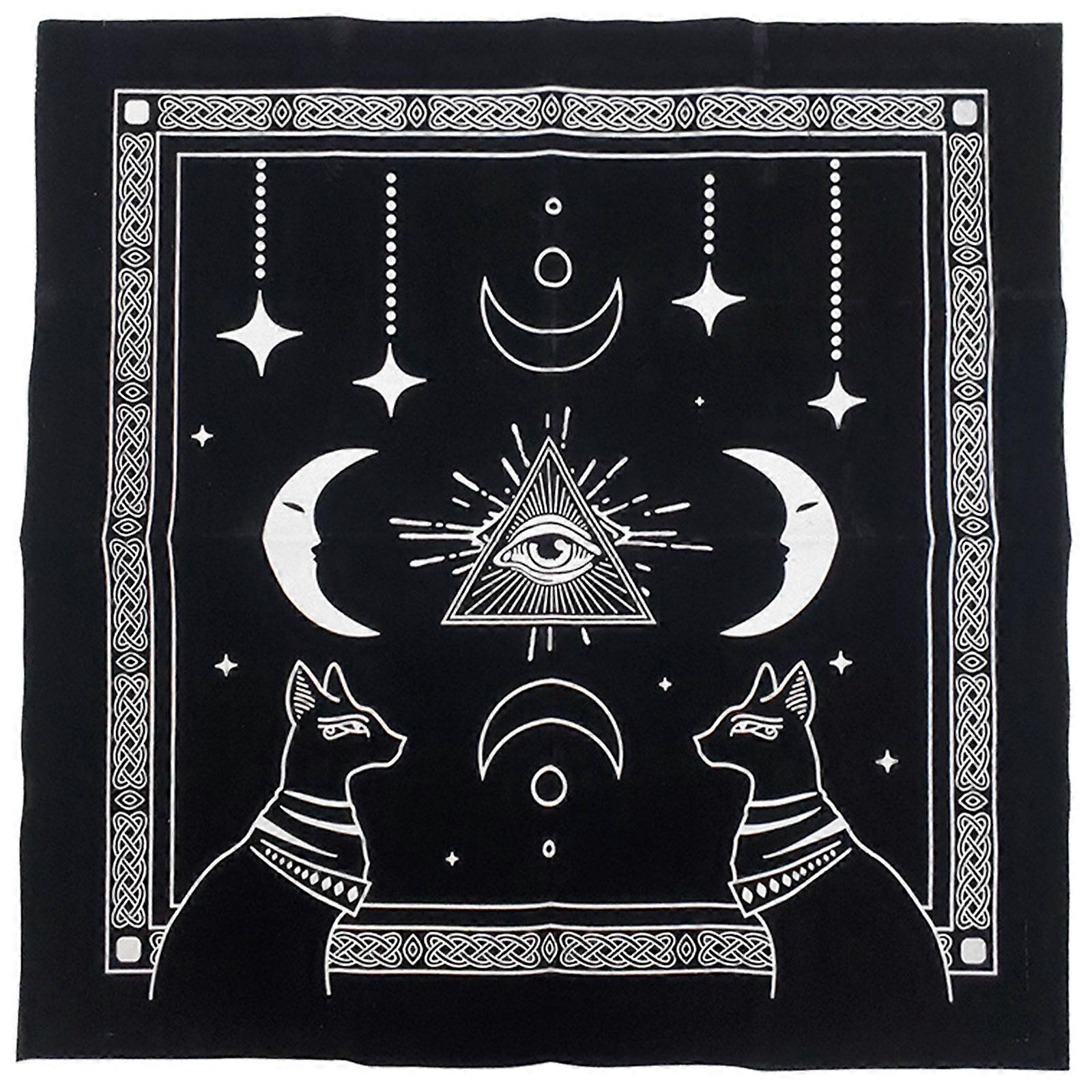 Square Flannel Tarot Altar Cloth Card Board Game Astrology for Oracle Card Pad Table Cover Card Mat Divination Tableclot