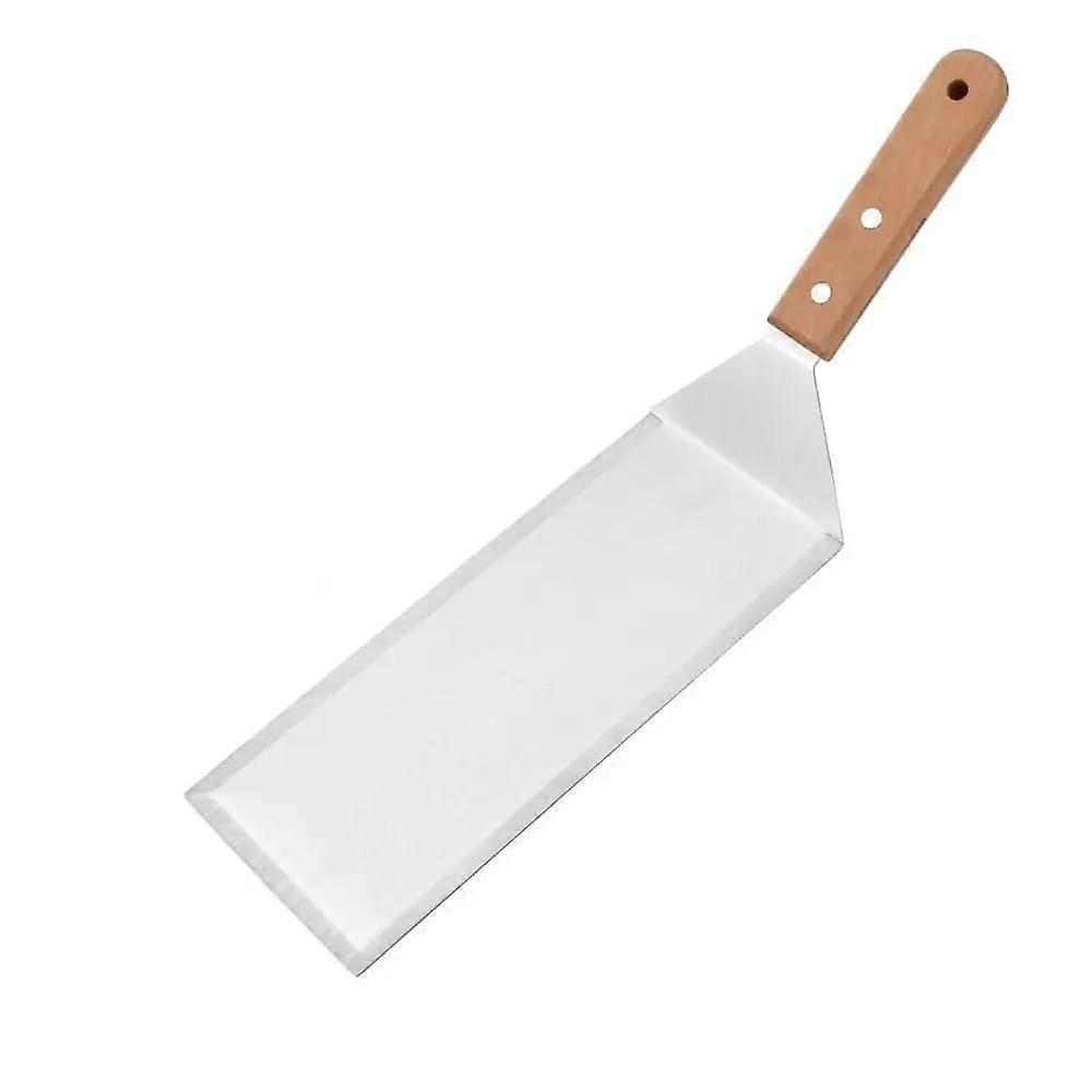 Grill spatula with blade, square/rectangular head, grill spatula, pancake scraper, scald protection, steak spatula, burger (Style A) Style A