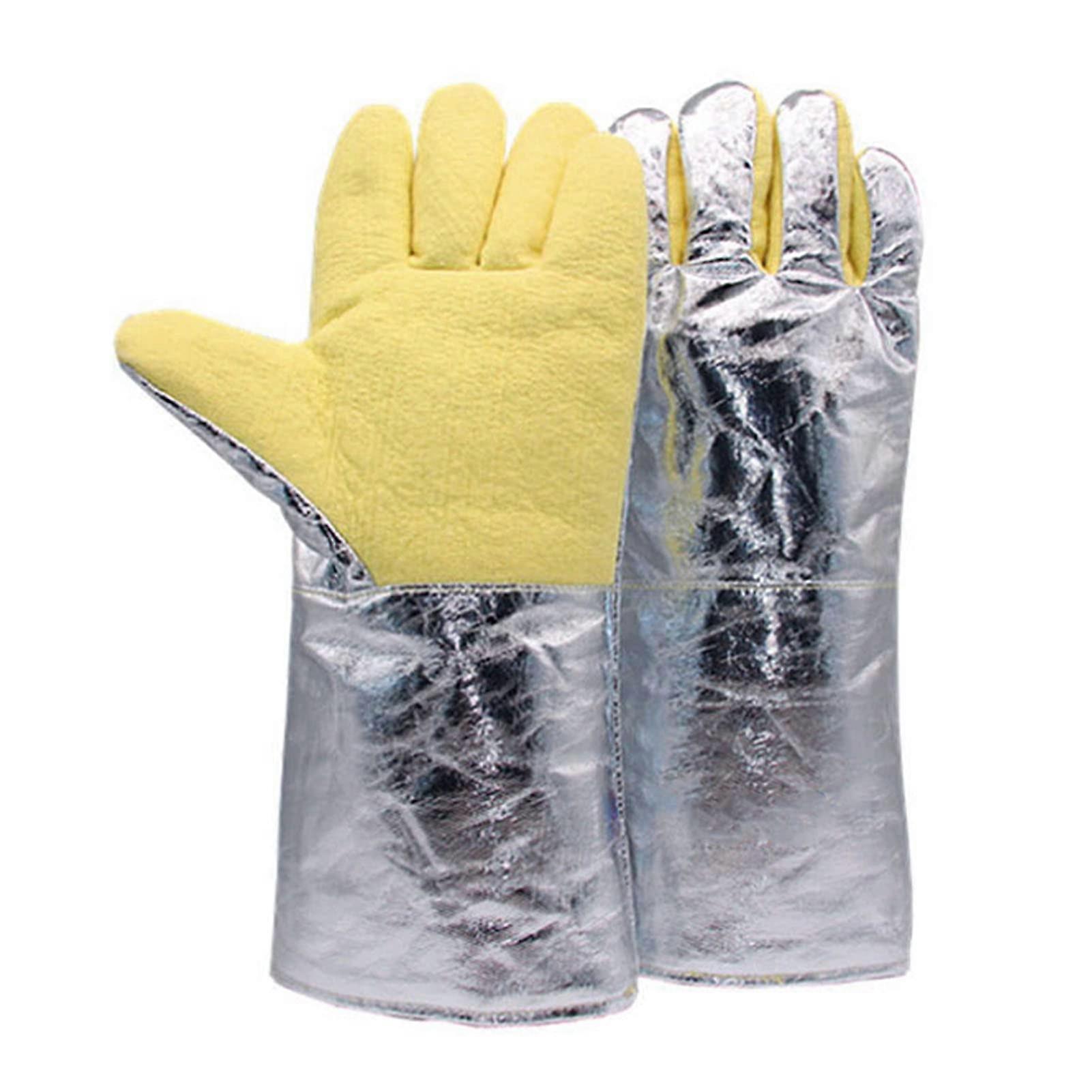 Grill gloves, Heat resistant, 1 pair, High temperature, Oven gloves, Cooking