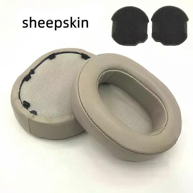 Replacement Sheepskin Protein Earpads Foam Replacement Ear Pads Cushions compatible for S-o-ny WH-1000XM5 1000XM5 / 1000 XM5 Headphones 12.15
