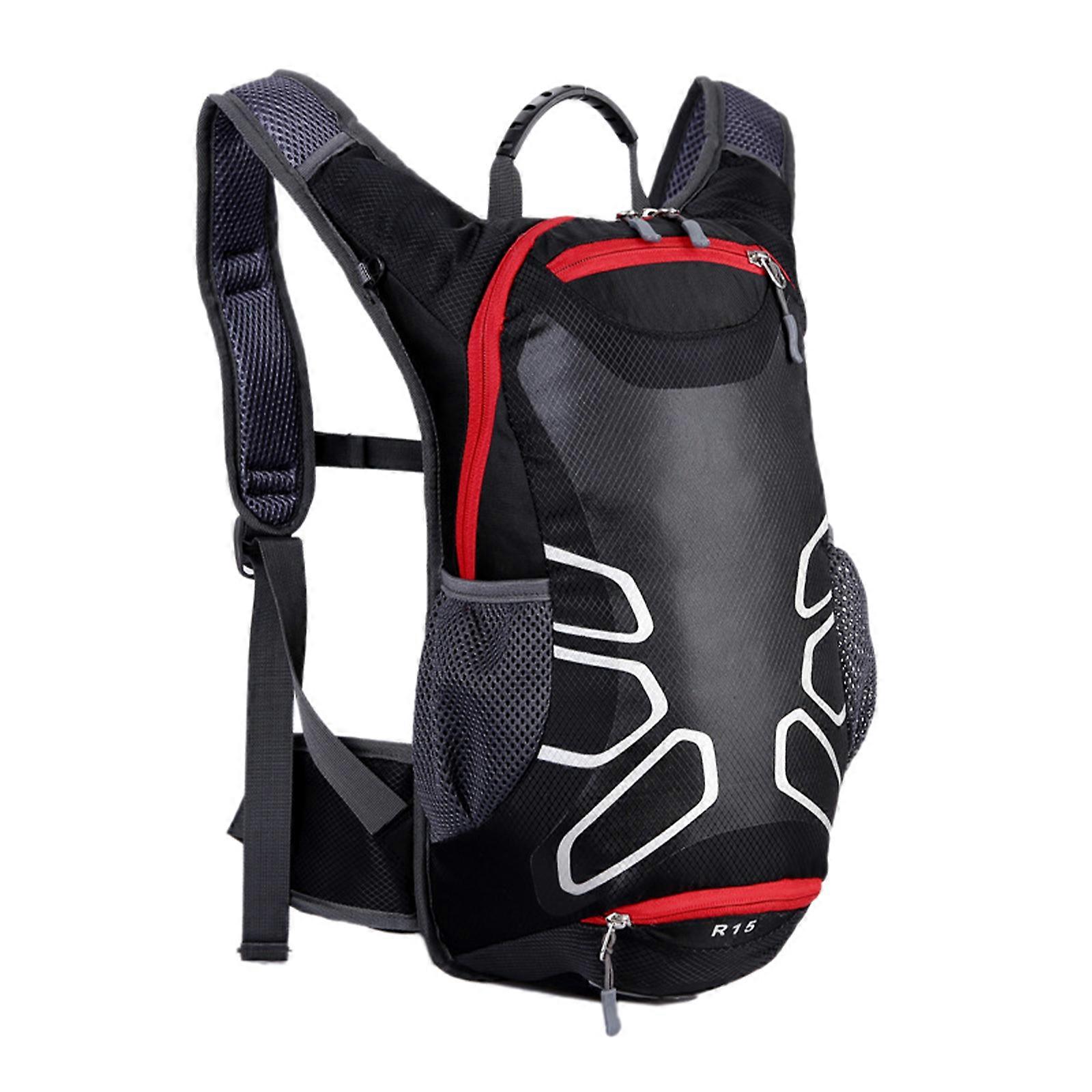 Fahrradrucksack Herren Outdoor Reise Wasserdicht Leichter Rucksack Schwarz  Atmungsaktive Doppelumhngetasche Bequeme verstellbare Gurte Vielseitig  Dayp | Fruugo DE