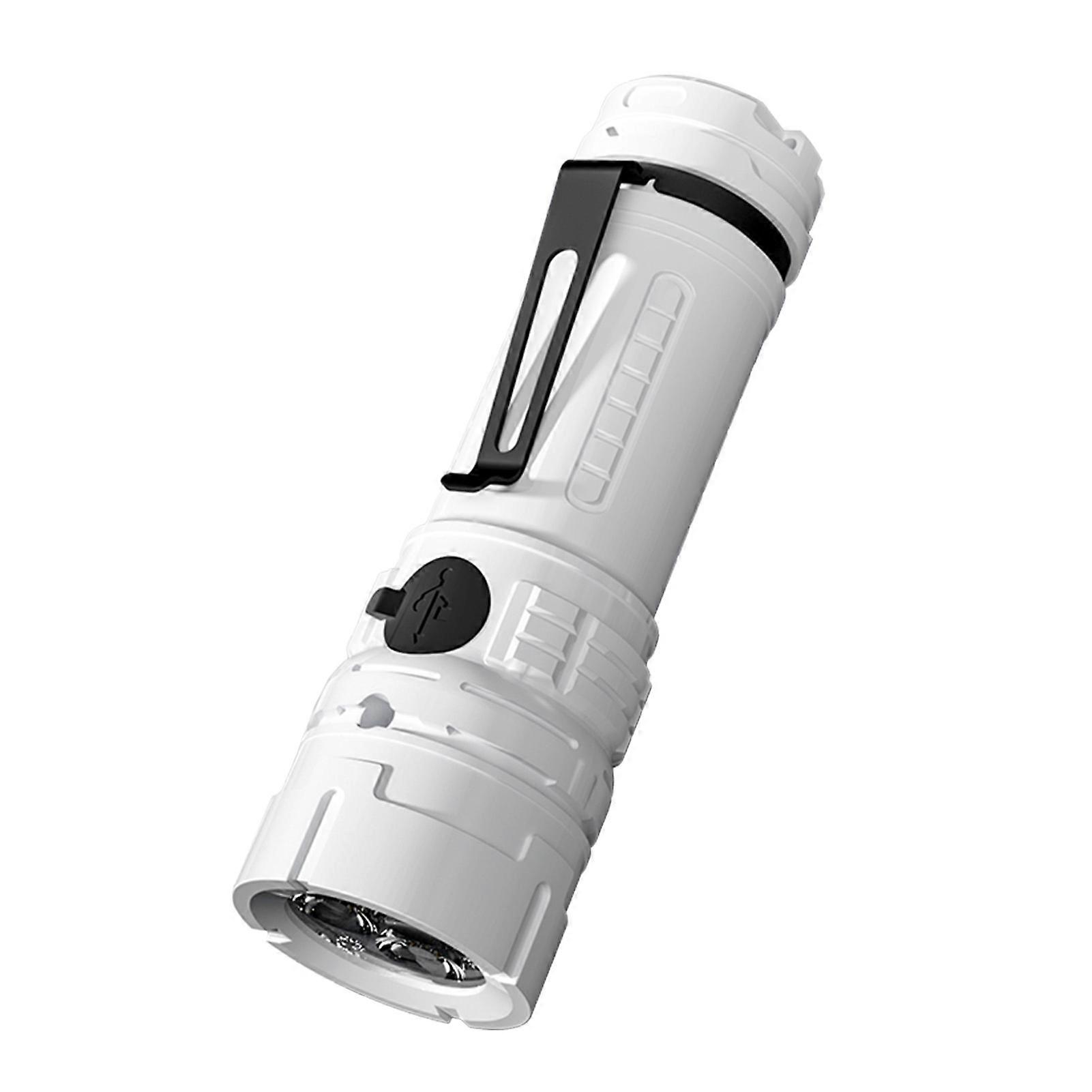 Portable Mini LED Flashlight Rechargeable LED Light High Clear Floodlight Lightweight Type C Charging Super Bright Mini Flashlight