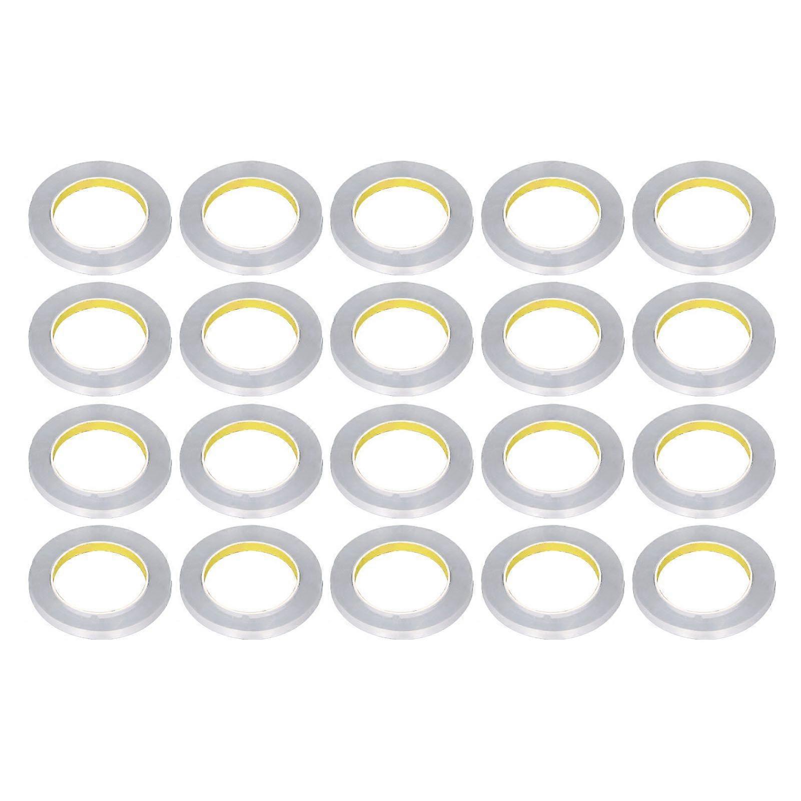 20 rolos de fita dupla face de alta qualidade, cada rolo com 0,1 mm de espessura e 10 mm de largura 5
