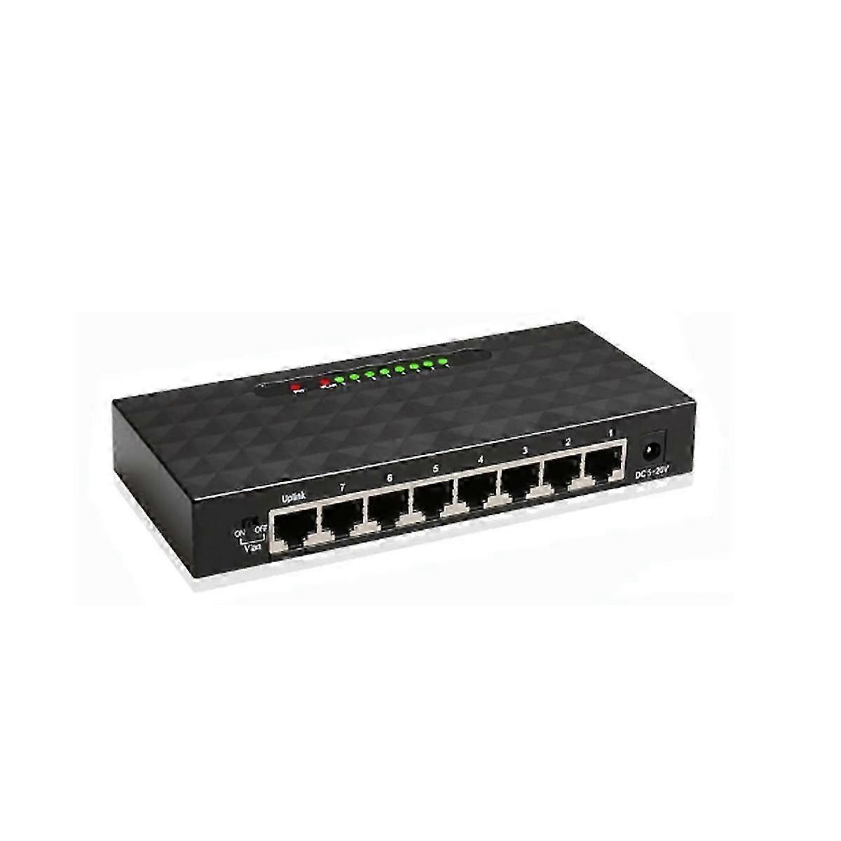 8Port Ethernet Smart Switcher High Performance 1000Mbps Network Switch RJ45 Hub Internet Injector E