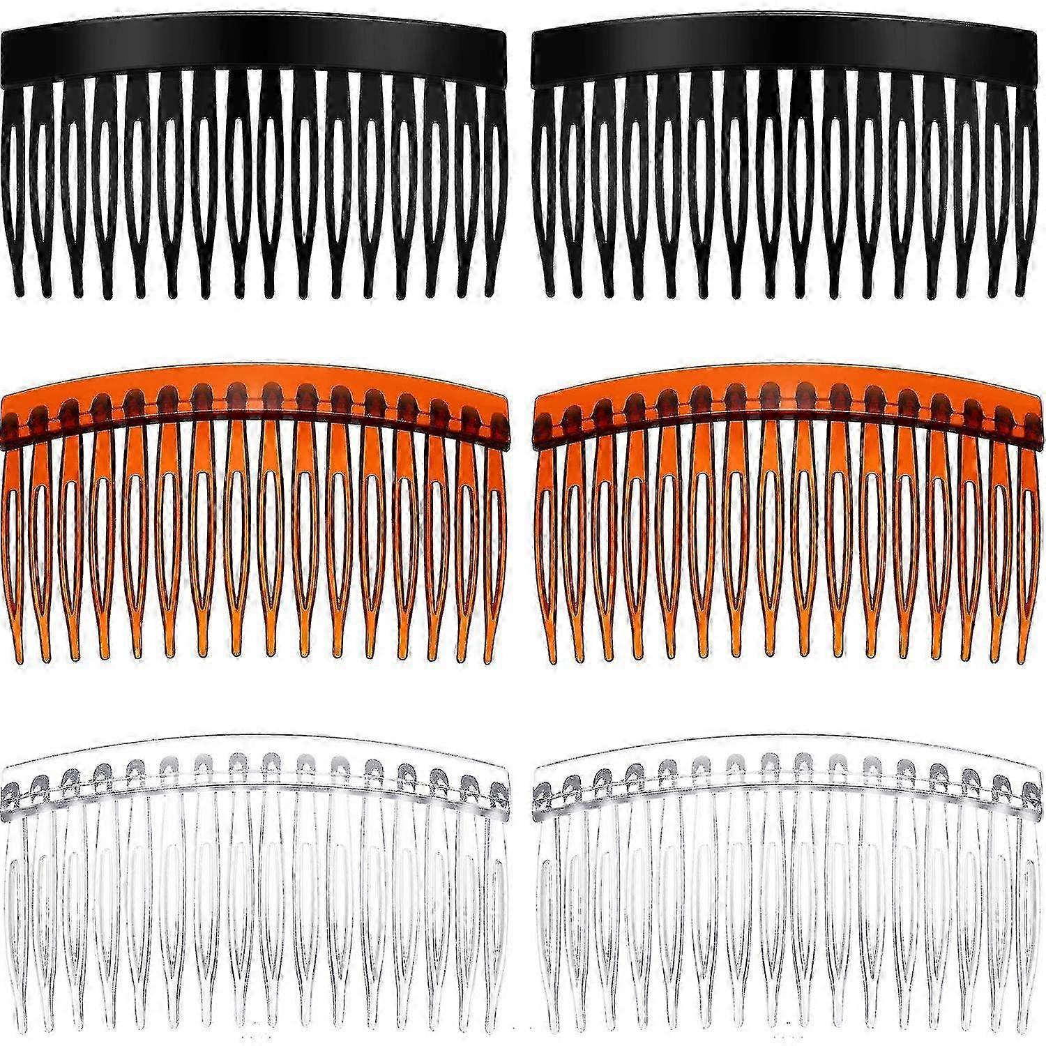 6 Pieces Smooth Hair Combs Set