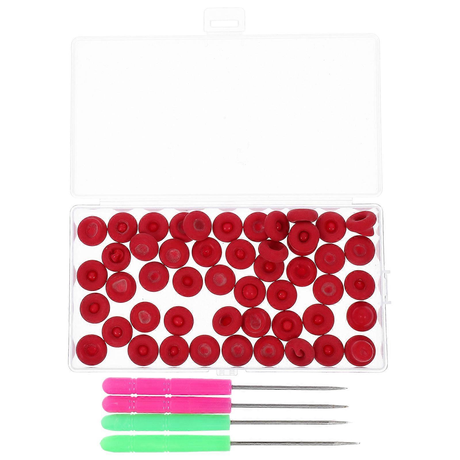 Red Latex Glue Mouth Covers for Sealing 54pcs Suitable for All Sizes of Caulk Tubes and Bottles
