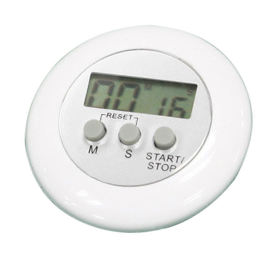 Portable Digital Kitchen Cooking Timer Count Down Up Timer Loud Alarm with LCD Display Screen (White)
