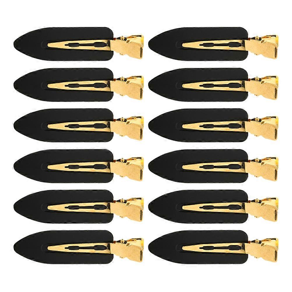 12 قطعة بدون مشابك شعر تجعد للنساء - غير منحنية ، لا مقاطع لجميع أنواع الشعر ، مثالية للانفجارات وإكسسوارات الشعر الآمنة