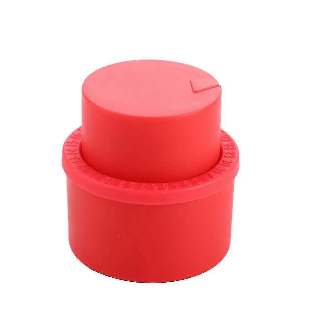 Fizz Keeper: Durable Wine-Style Bottle Pump Cap & Stopper - Red