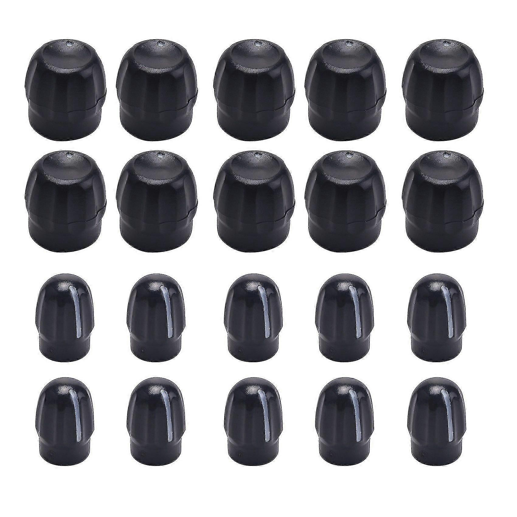 Replacement Volume & Channel Control Knobs (10 Pairs) for Motorola Two-Way Radio Cp040/Ep350/Gp328/Ep450/Pro5