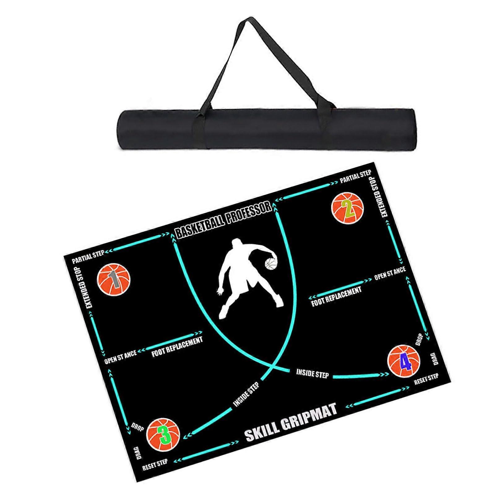 Basketball Steps Training Mat Basketball Training Pad NonSlip Regular Training Systems Easy To Operate