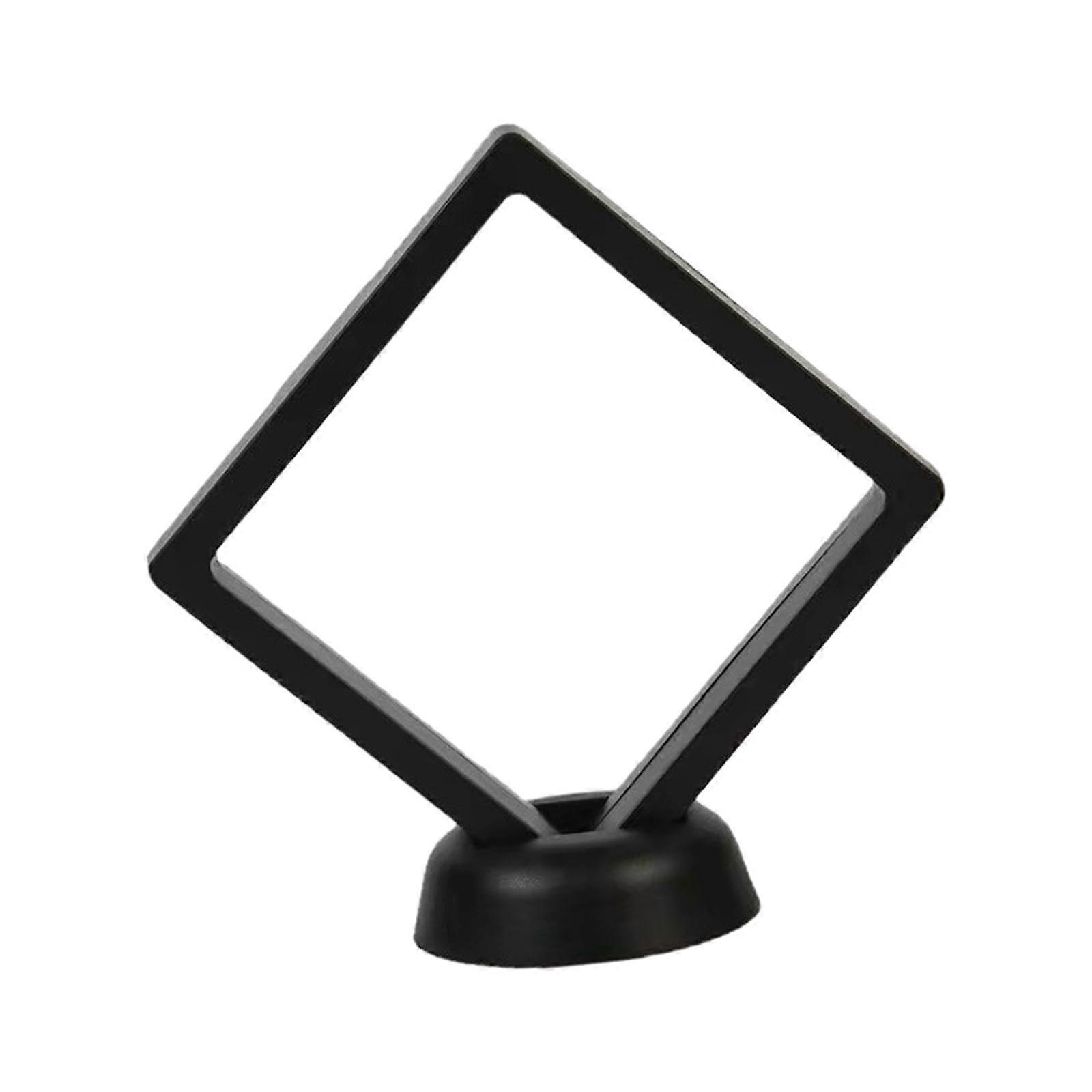 4 pieces floating frame display holder, transparent floating frame display case, 11 x 11 x 2 cm 11x11x2cm