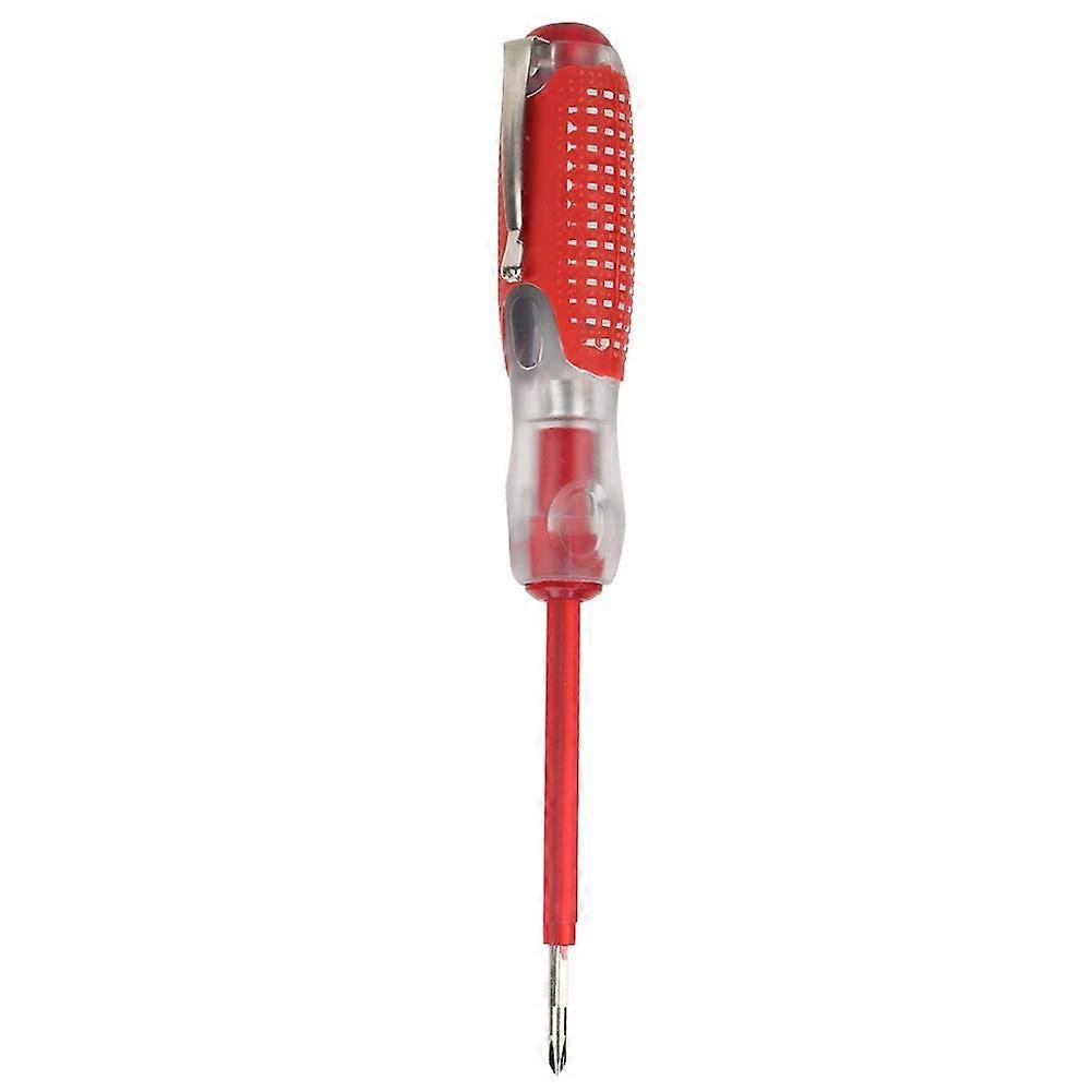 Test Screwdriver 100-500V Cross Slotted Electric Tester with Non-Slip Handle for Safe Voltage Testing