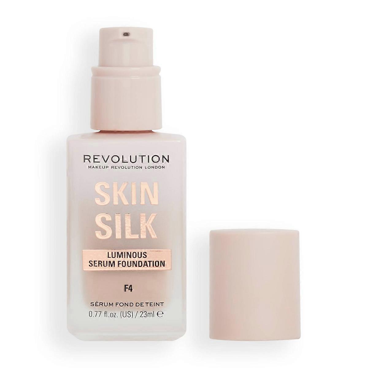 Makeup Revolution Skin Silk Serum Foundation, F4 - 0.77oz