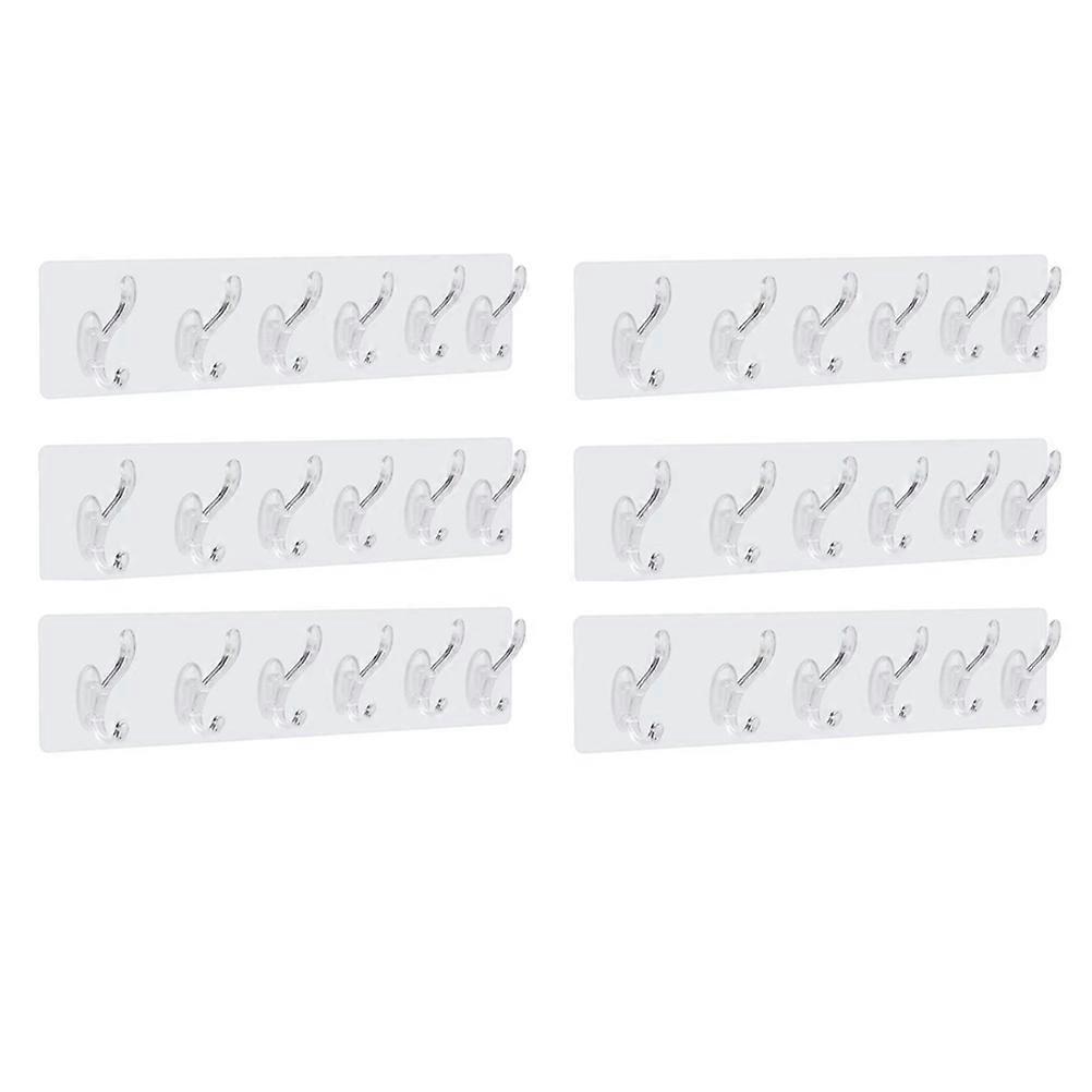 Wall Hook Clothes Hanger Hooks Heavy Duty Utility Hooks For Home Accessories Kitchen Bedroom Bathroom 6 Pcs