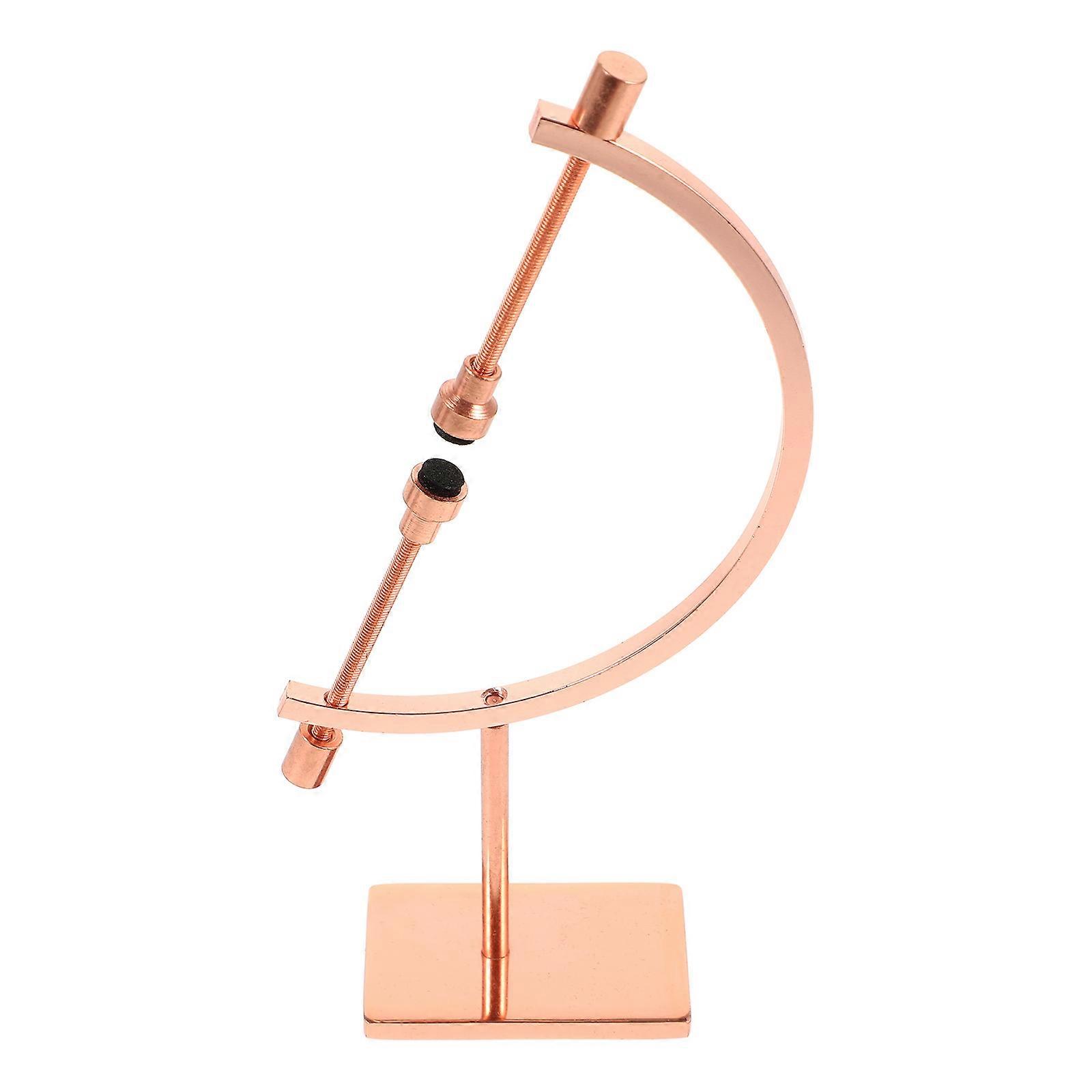 Rust Resistant Metal Display Stand Crystal Sphere Stand Artistic Atmosphere Rose Gold 1Set