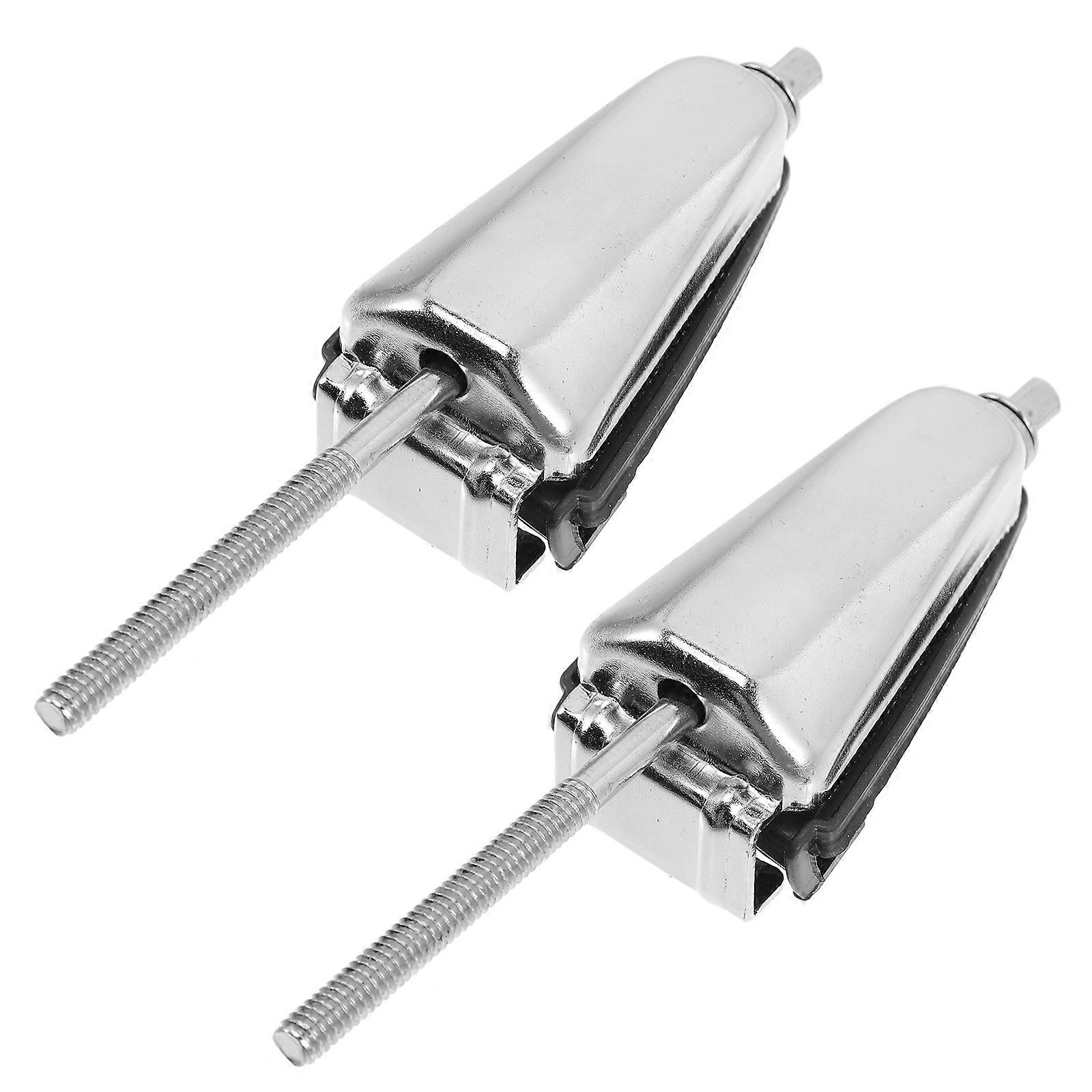 Drum Set Part Metal Drum Lug Professional Drum Connector Useful For Bass Drum Silver 14x3.5x3cm Drum Installation 2Pcs