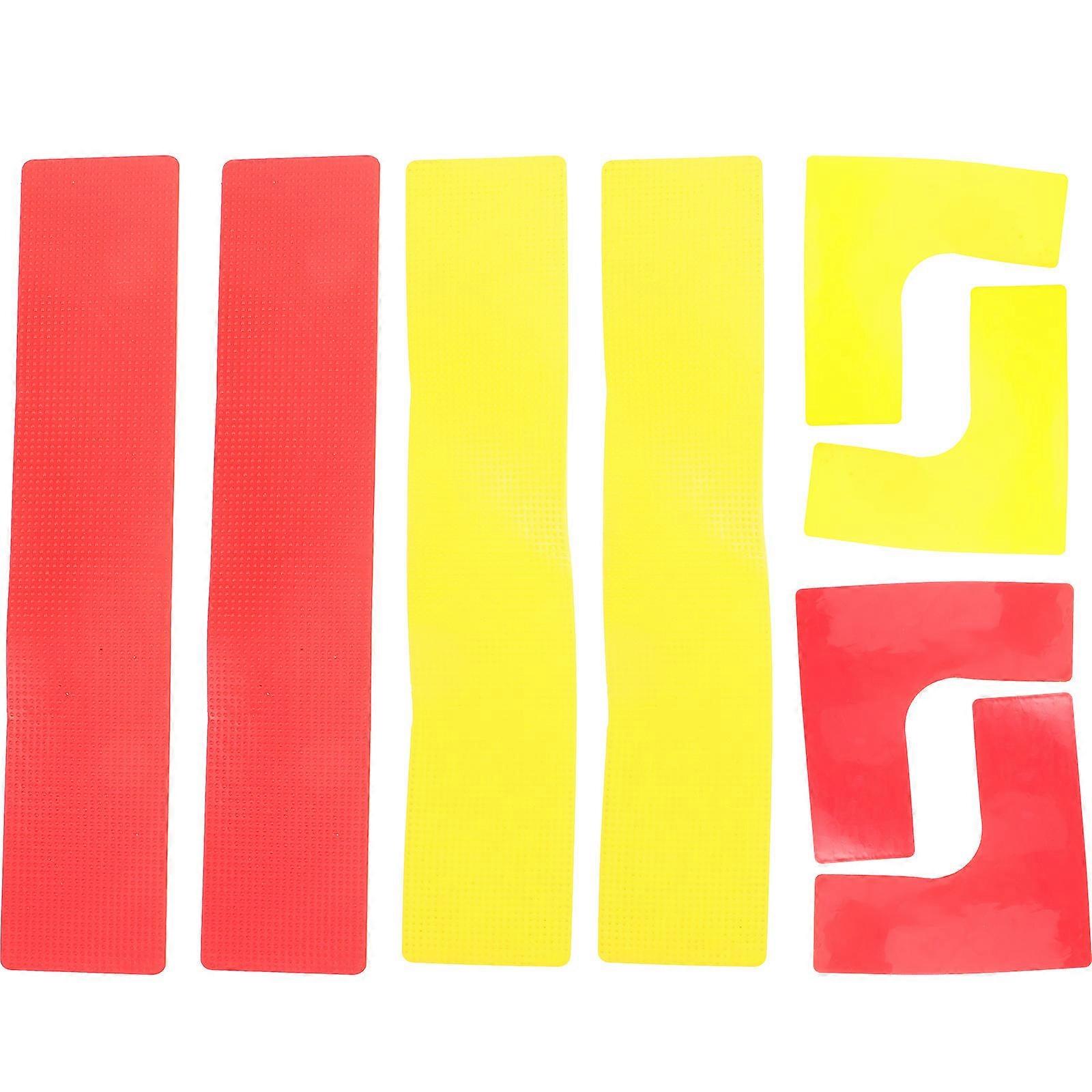 Spot Marker Court Line Marker Kit Football Training Signs Αθλητικός Εξοπλισμός Κόκκινο 8Pcs